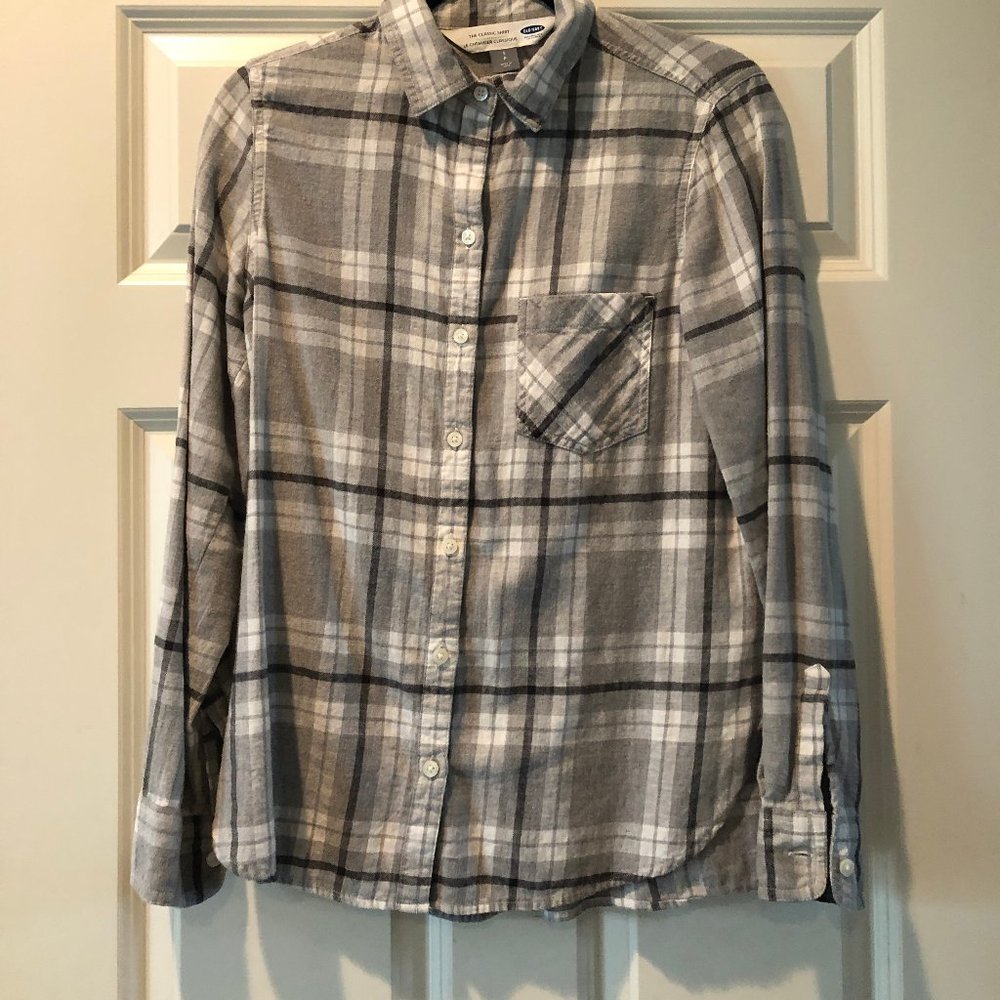 Grey Old Navy flannel